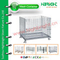 stackable storage wire mesh cage container